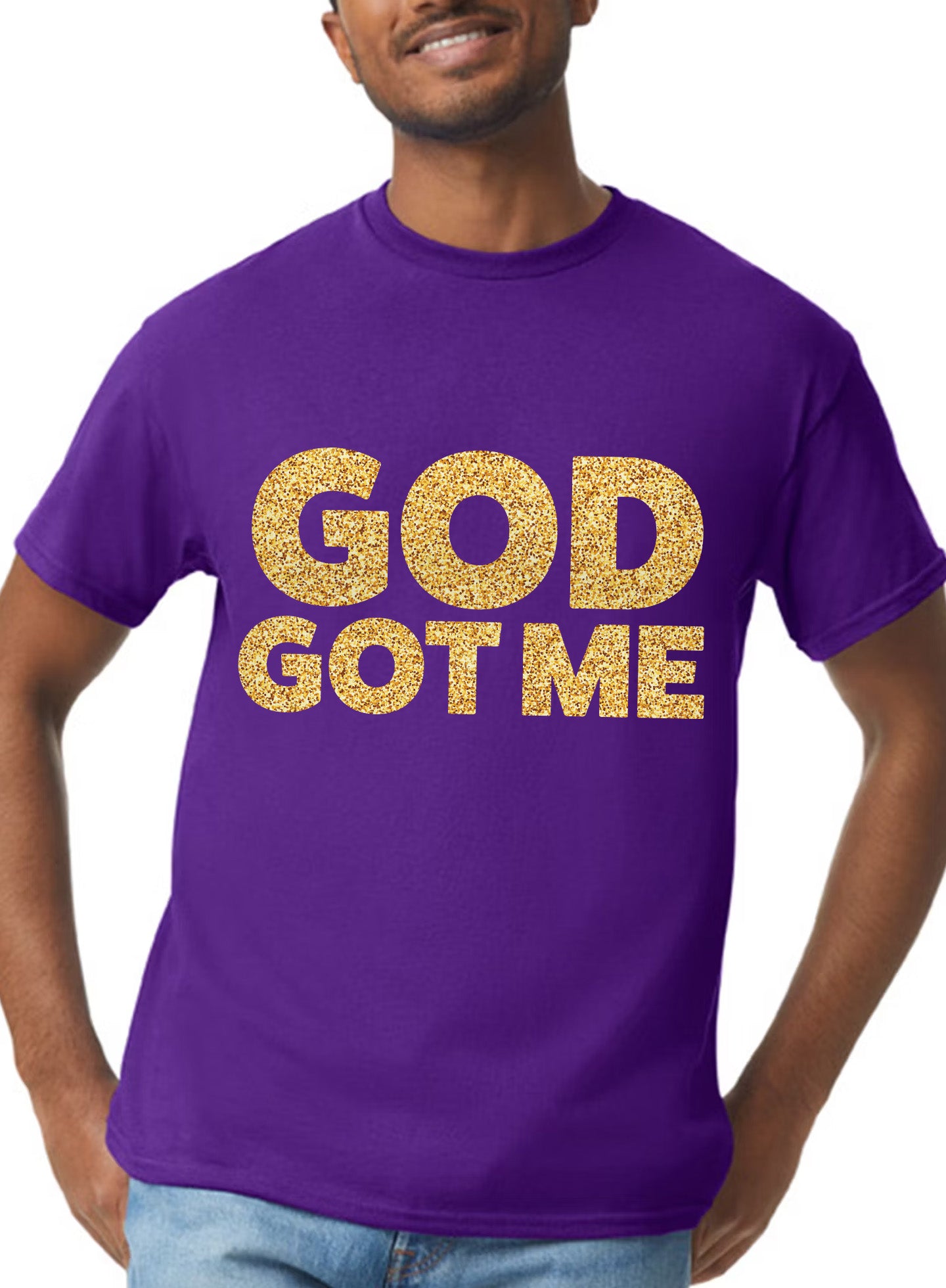 God Got Me T-Shirt - Purple
