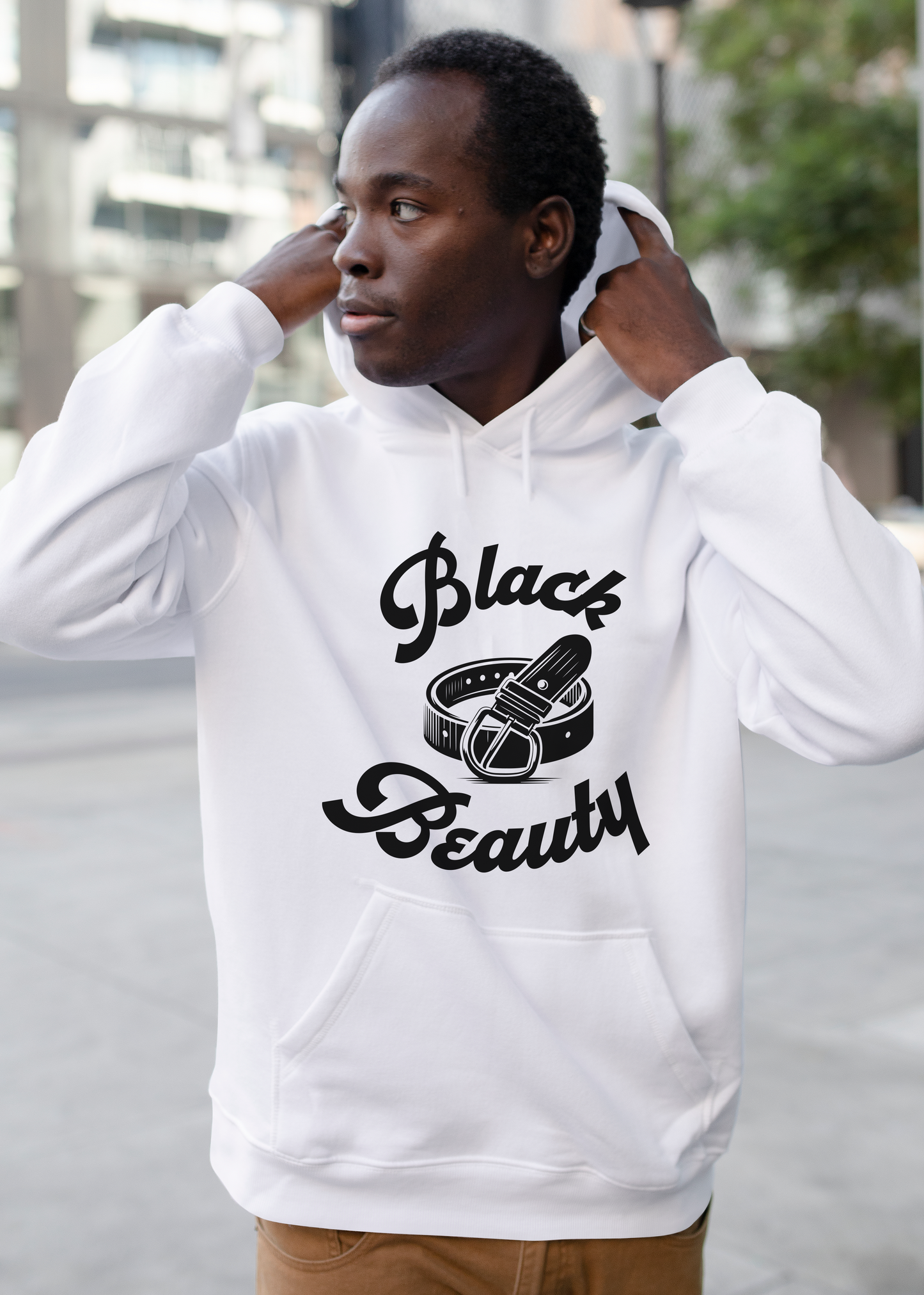Black Beauty Belt Graphic Hoodie