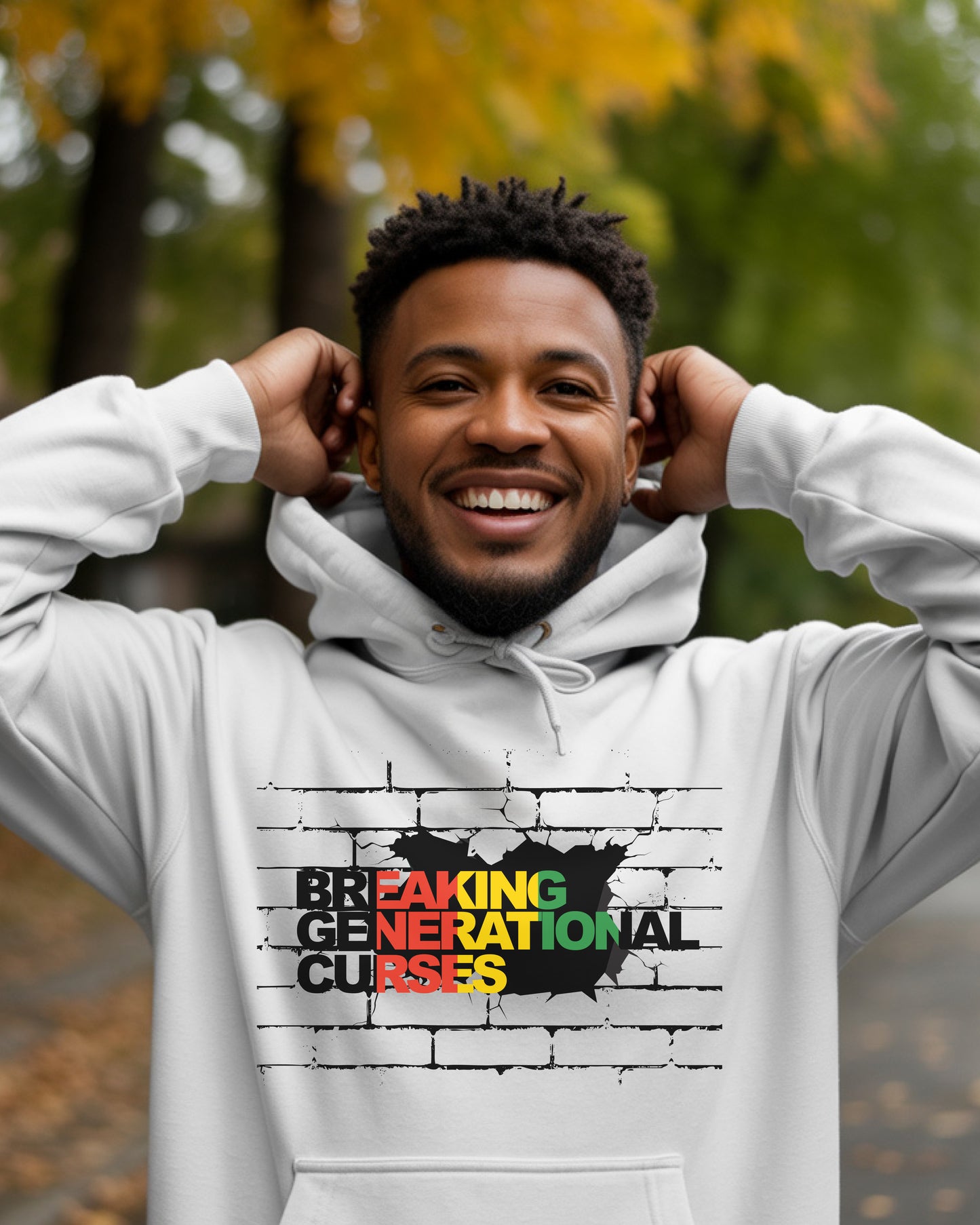 Breaking Generational Curses Brick Wall Graphic Hoodie